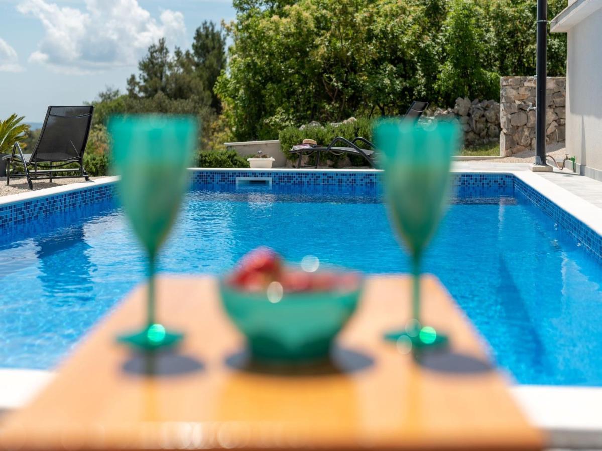 Scenic Sea View,Three Bedroom Villa With Pool Трогір Екстер'єр фото
